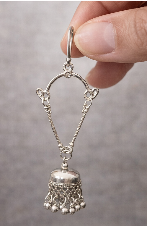 Oxidised Silver Ethnic Earrings Combo Set (2 Pairs)