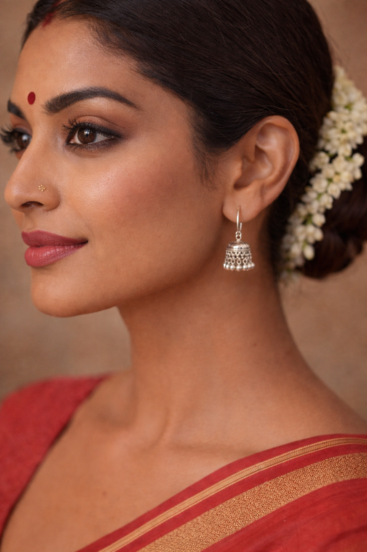 Oxidised jhumka Combo Set