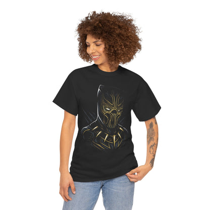 Tribal Panther Warrior Black T-Shirt
