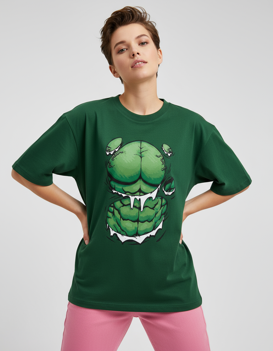 Hulk Chest Illusion Graphic T-Shirt