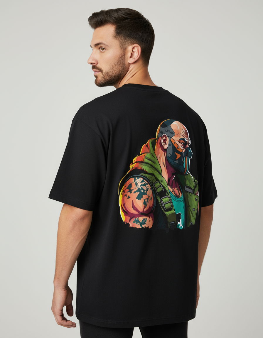 Dark Villain Back Print Streetwear T-Shirt