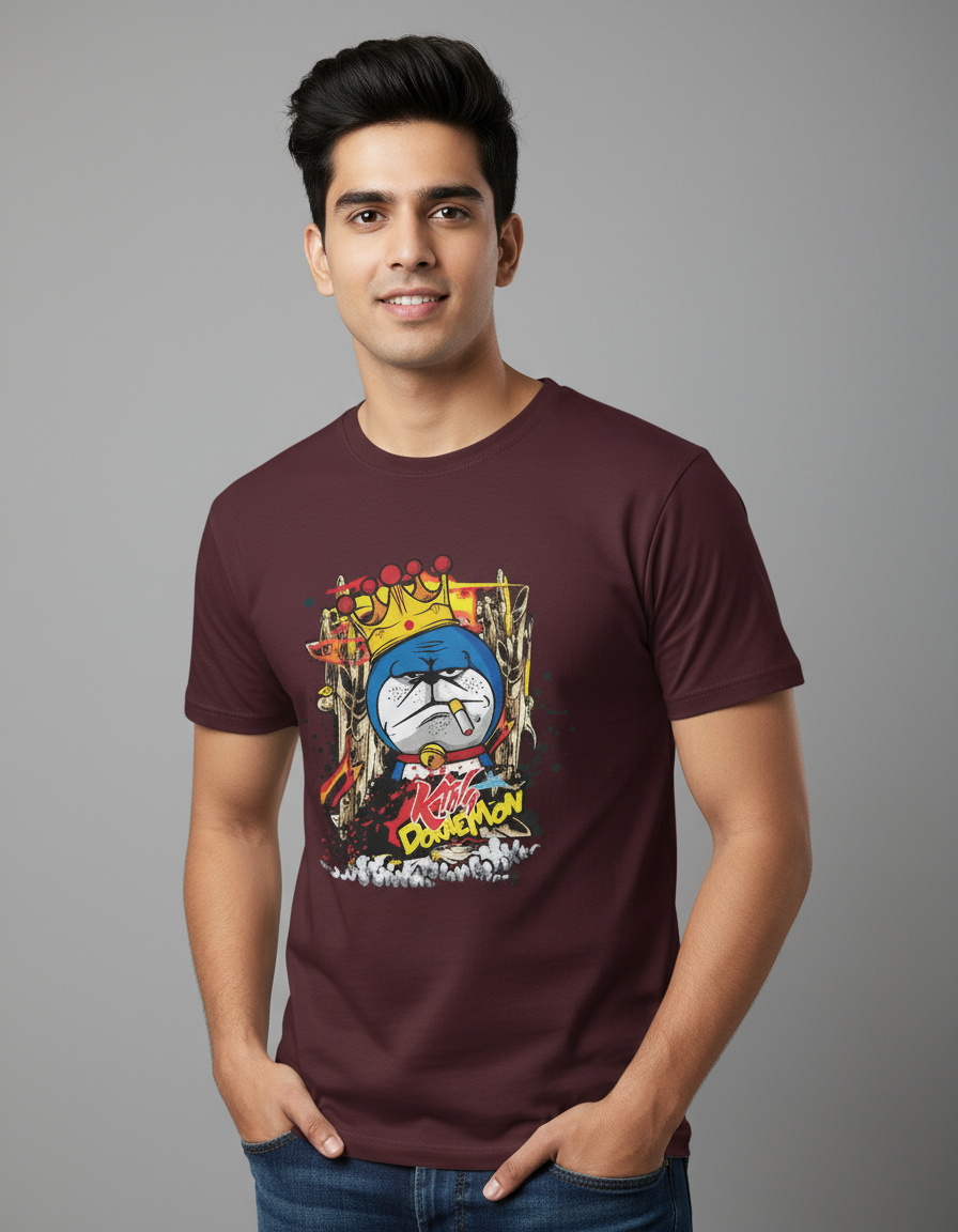 Doraemon Urban Art Graphic T-Shirt